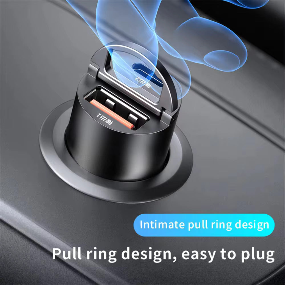 PD Mini Car Charger Dual Port Fast Charging USB Type C Car Adapter 4