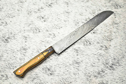 Handmade Damascus Steel Chef Knife  Full Tang Kitchen Knife  384 Layer Forged Blade 3