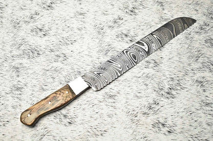 Premium Handmade Damascus Kitchen Knife  Full Tang Chef Knife  100 Handcrafted 3