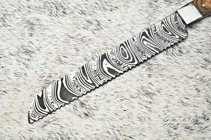 Premium Handmade Damascus Kitchen Knife  Full Tang Chef Knife  100 Handcrafted 2