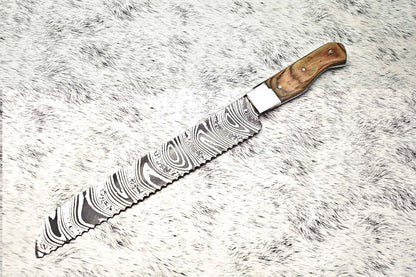 Premium Handmade Damascus Kitchen Knife | Full Tang Chef Knife | 100% Handcrafted