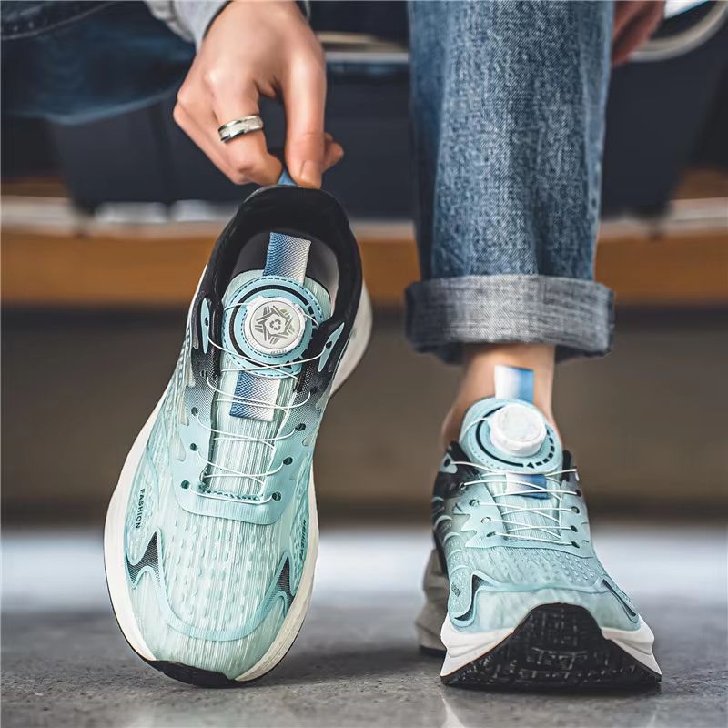 Mesh RotatingBuckle Sports Shoes  Mens Summer Breathable Running  Casual Outdoors Sneaker 4