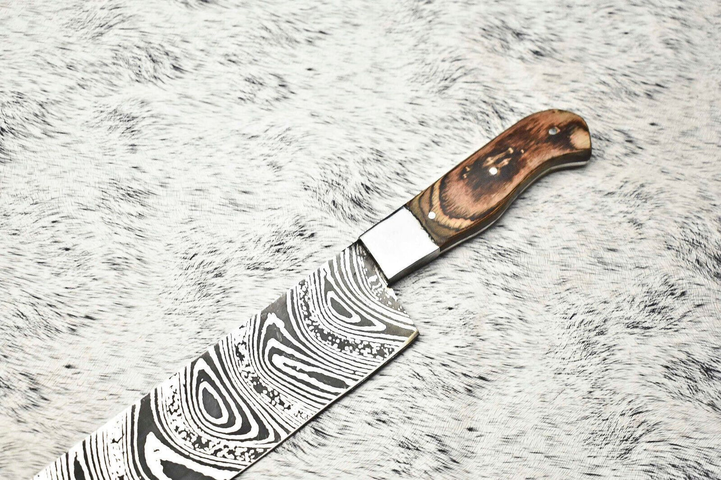 Handcrafted Damascus Steel Kitchen Knife  Full Tang Chef Knife  100 Handmade 1