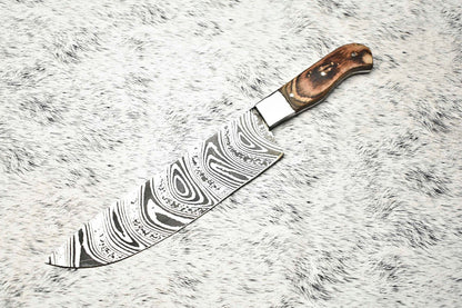 Handcrafted Damascus Steel Kitchen Knife | Full Tang Chef Knife | 100% Handmade