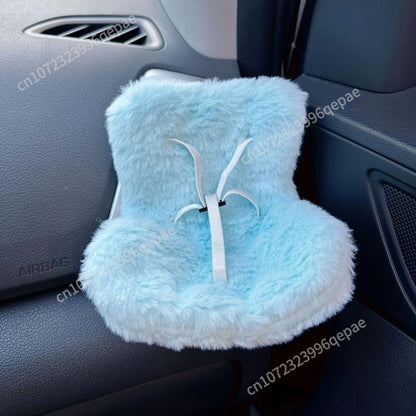 Labubu Doll Car Seat Cute Doll Safety Seat Car Air Vent Aromatherapy Decoration Interior Accessory 9