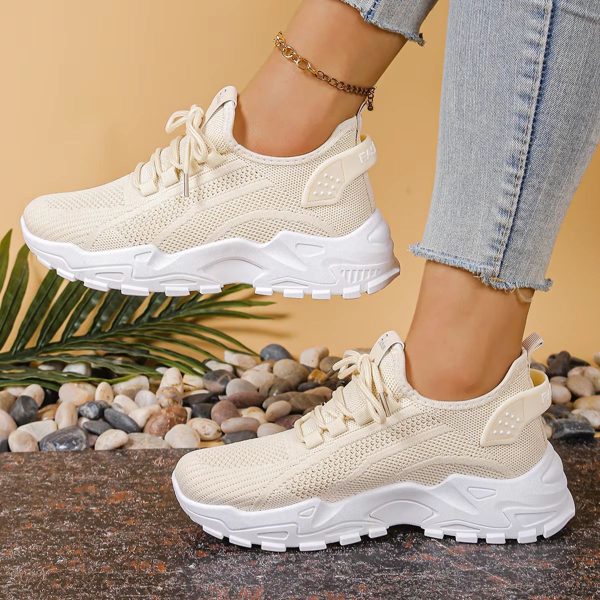 2025 Versatile HeightBoost Sneaker  Solid Colour Womens Casual Shoes With Free Shipping 10
