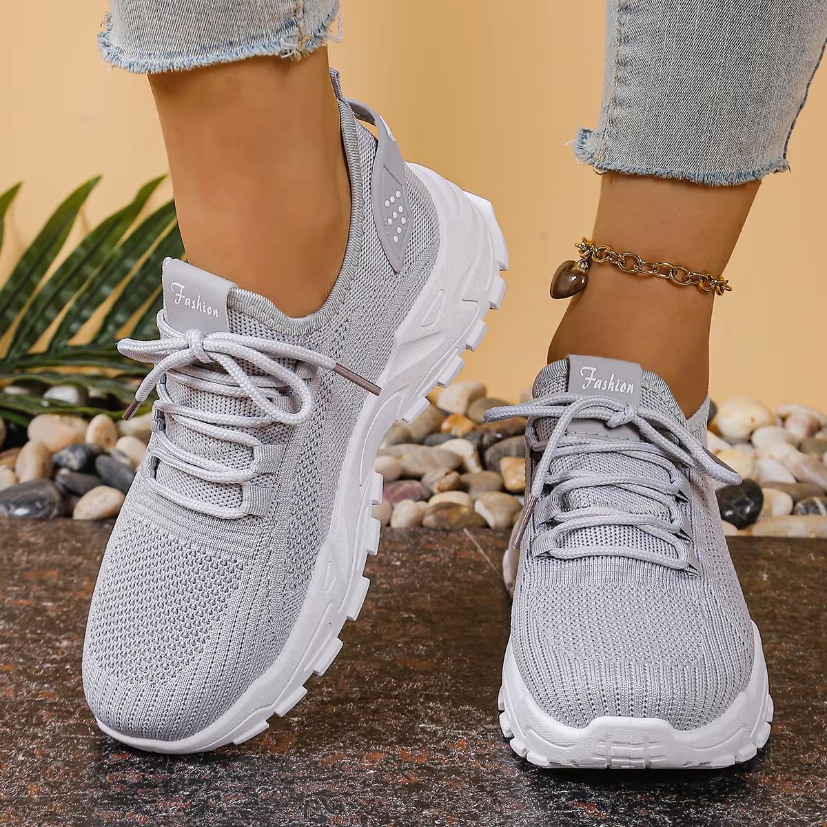 2025 Versatile HeightBoost Sneaker  Solid Colour Womens Casual Shoes With Free Shipping 3