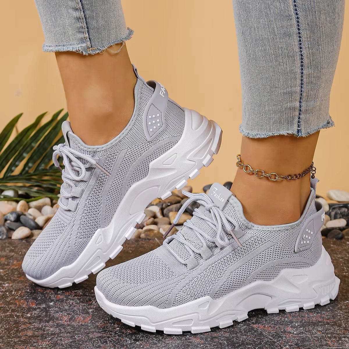 2025 Versatile HeightBoost Sneaker  Solid Colour Womens Casual Shoes With Free Shipping 4