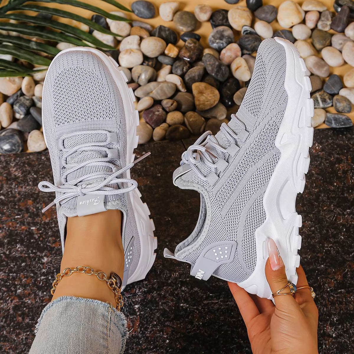 2025 Versatile HeightBoost Sneaker  Solid Colour Womens Casual Shoes With Free Shipping 5