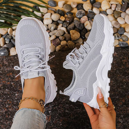 2025 Versatile HeightBoost Sneaker  Solid Colour Womens Casual Shoes With Free Shipping 5
