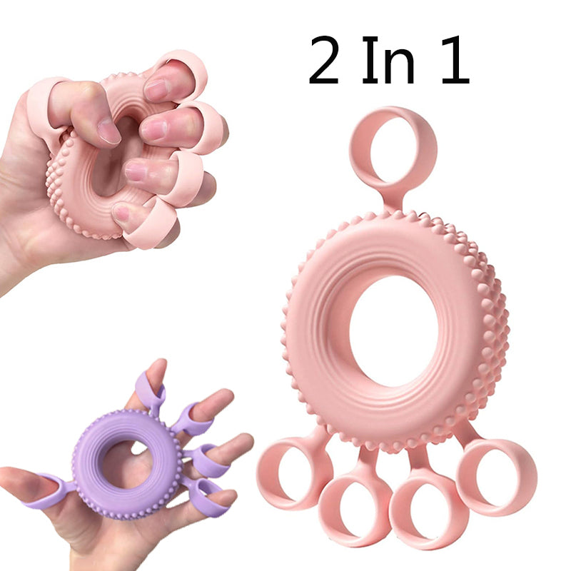 Hand Extensor Exerciser, Silicone Finger Stretcher Bands, Finger Grip Strength Trainer for Arthritis, Hand Exercise