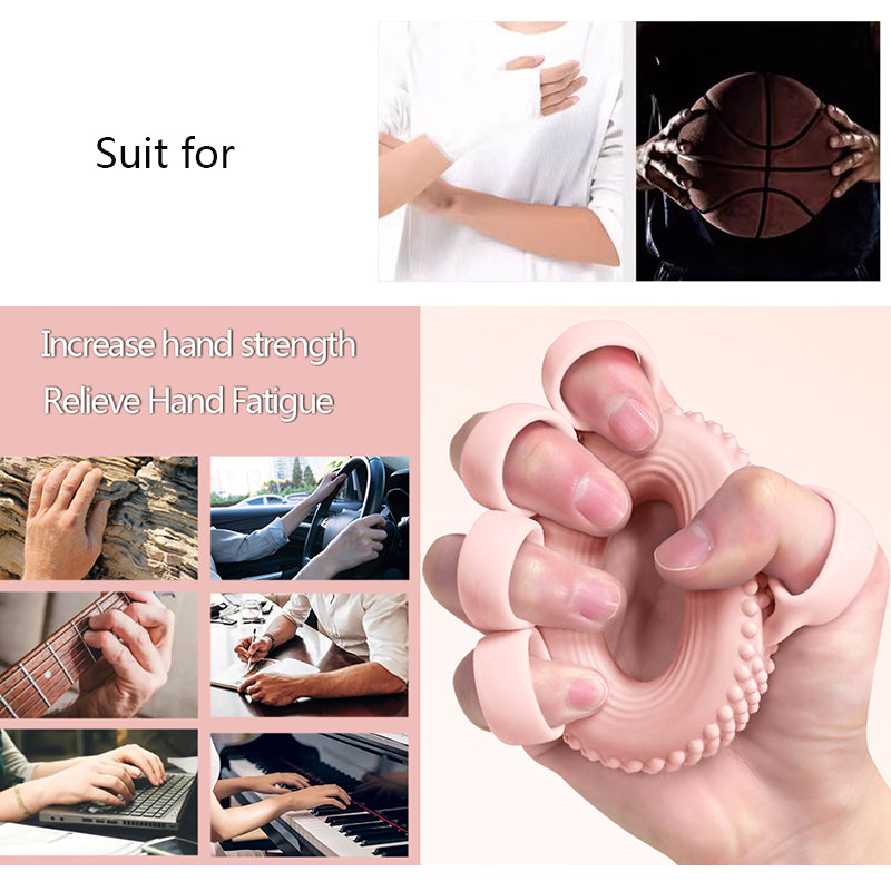 Hand Extensor Exerciser, Silicone Finger Stretcher Bands, Finger Grip Strength Trainer for Arthritis, Hand Exercise