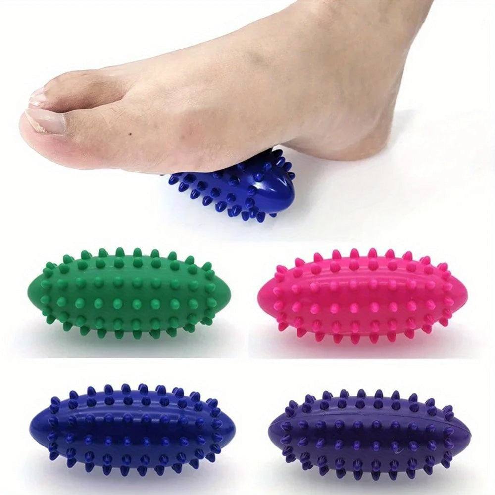 Spiky PVC Foot Massage Ball, Hedgehog Trigger Point Massager, Fascia Relax Ball for Plantar Fasciitis and Pain Relief