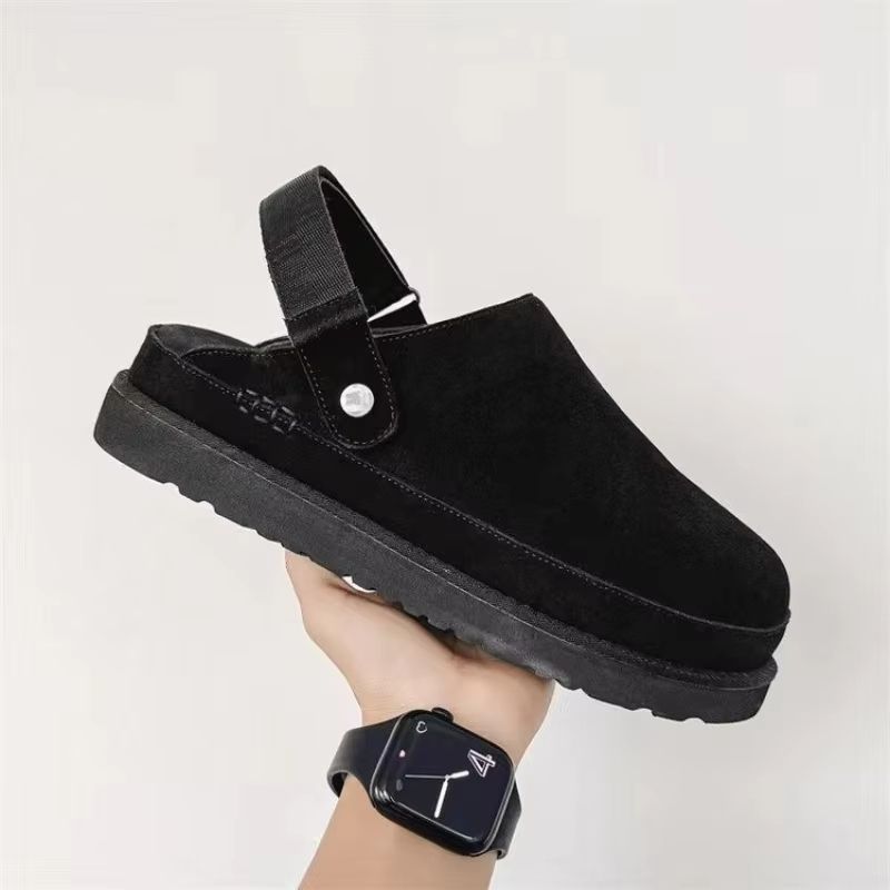 CashmereLined Platform Snow Boots  Womens ThickSole Winter HalfSlippers With Fuzzy Upper 6