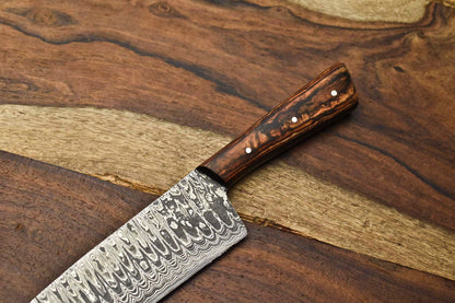 Handmade Damascus Steel Cooking Knife With Razor Sharp Edge 1