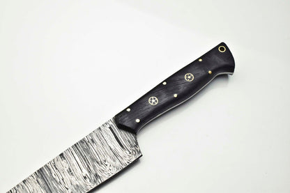 Premium Handmade Damascus Steel Chef Knife  Full Tang Kitchen Masterpiece 1