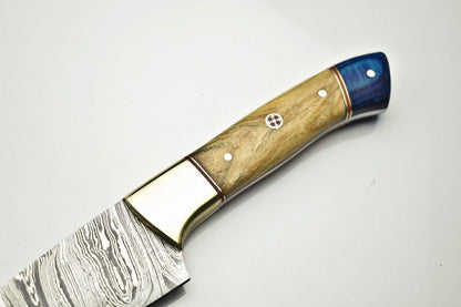 Professional Damascus Steel Chef Knife  Custom Hand Forged Kitchen Blade 1