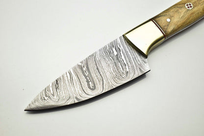 Professional Damascus Steel Chef Knife  Custom Hand Forged Kitchen Blade 2