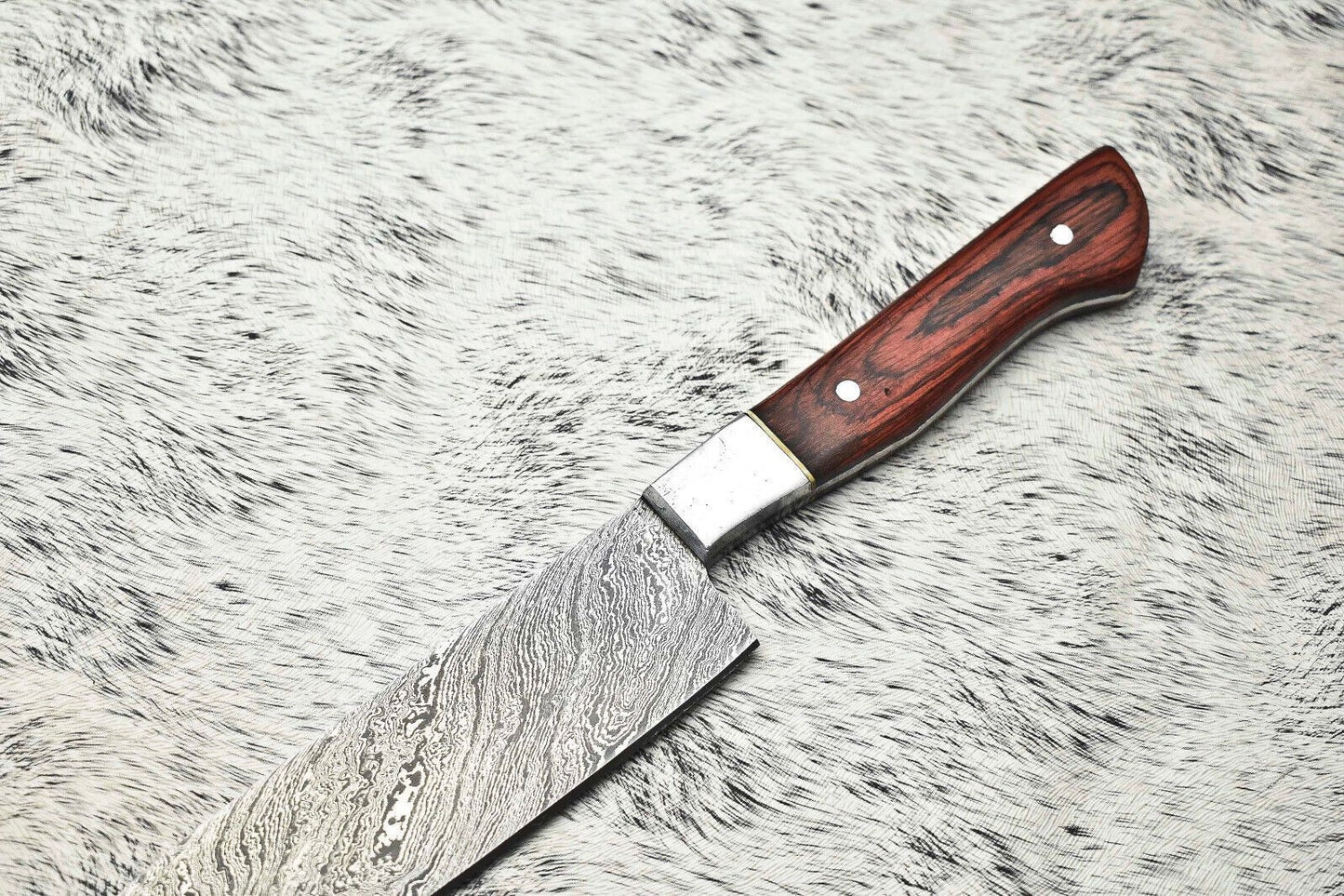Handmade Damascus Steel Kitchen Chef Knife  Razor Sharp Full Tang Blade 1