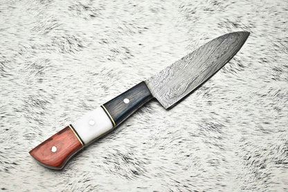 Handcrafted Damascus Steel Chef Knife  Premium Full Tang Cooking Blade 3