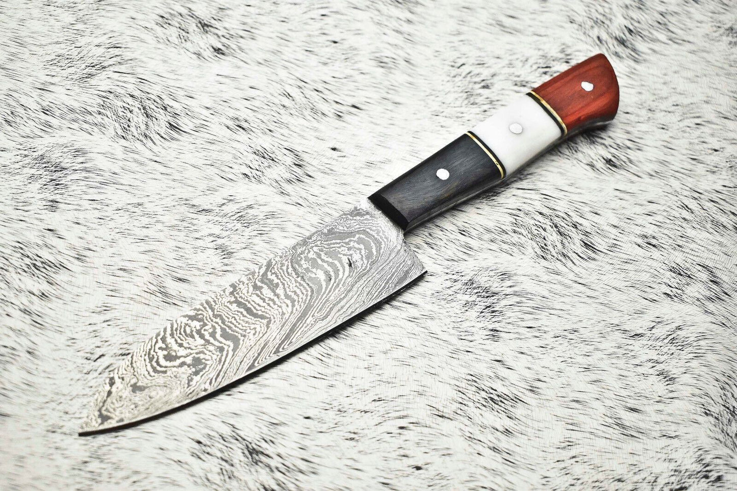 Handcrafted Damascus Steel Chef Knife – Premium Full Tang Cooking Blade