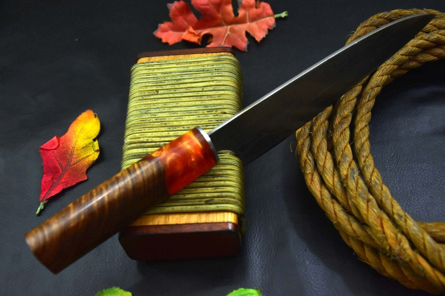 Elegant Handmade Damascus Steel Chef Knife  Durable Professional Blade 3