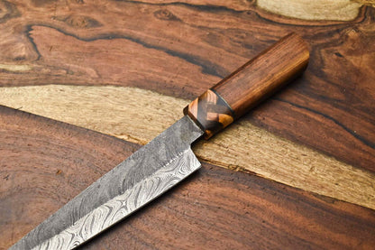 Professional Damascus Chef Knife  Custom Handcrafted Full Tang Kitchen Knife 1