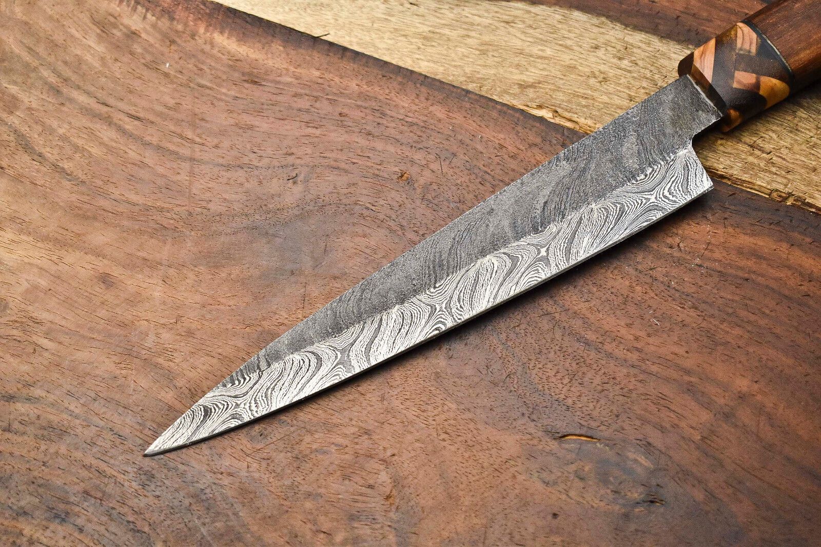 Professional Damascus Chef Knife  Custom Handcrafted Full Tang Kitchen Knife 2