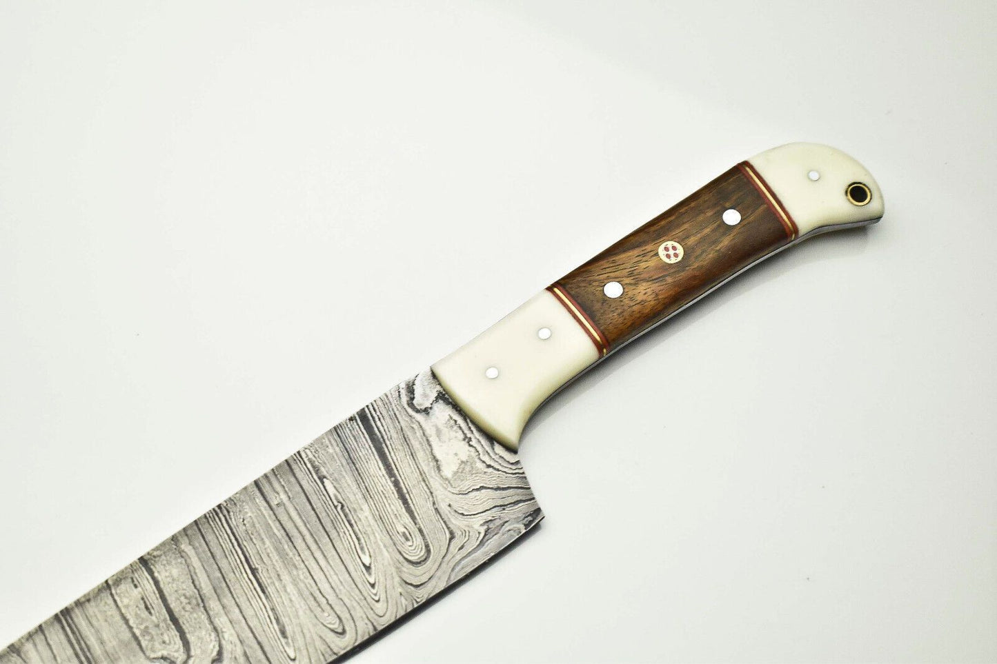 Authentic Forged Damascus Steel Chef Knife  Premium Culinary Kitchen Tool 1