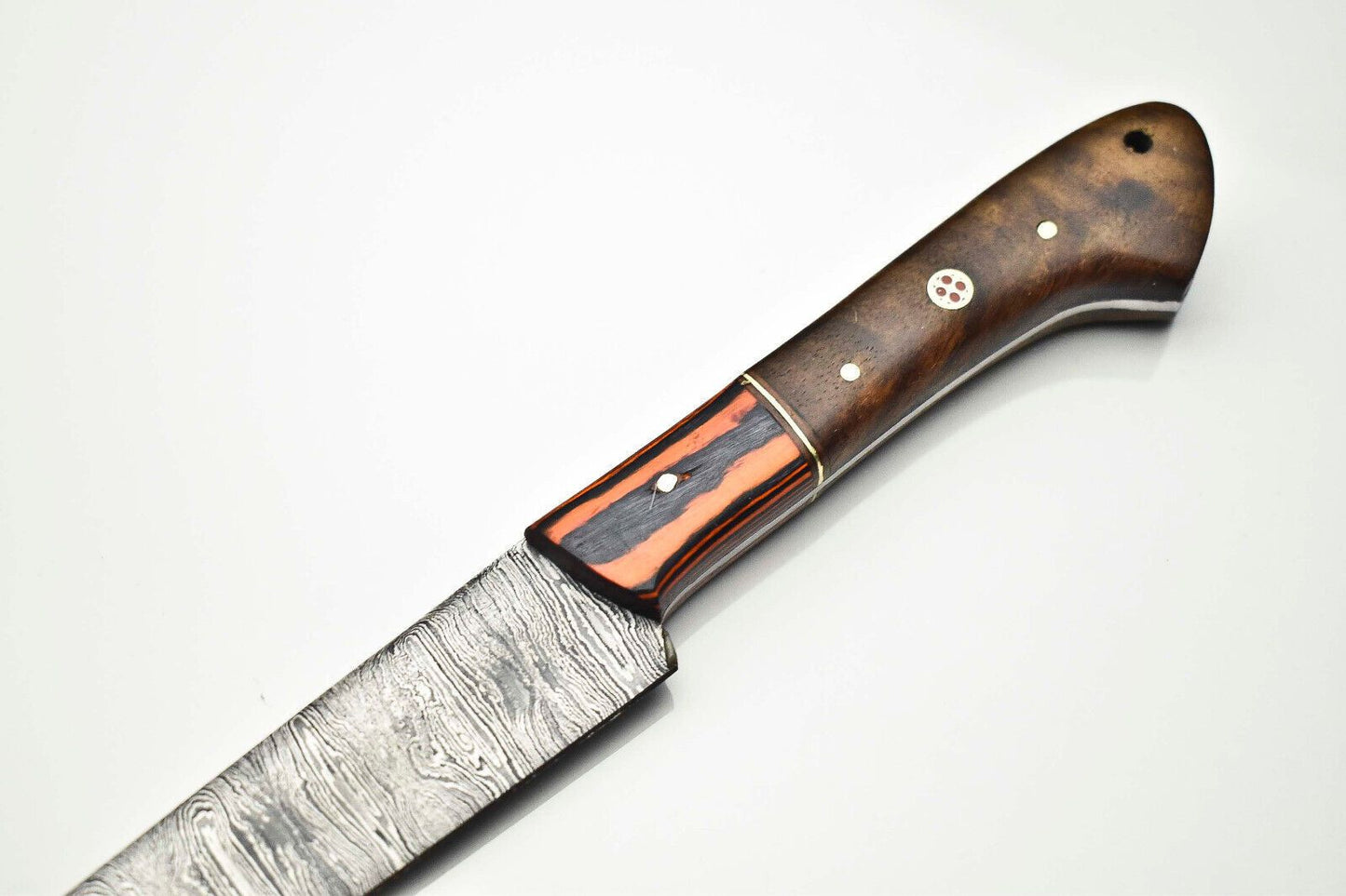 Handmade Damascus Steel Kitchen Knife  Elegant Design Sharp Performance 1