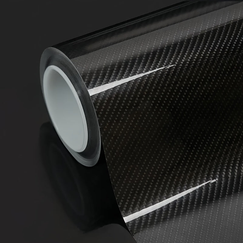 Glossy Black Carbon Fiber Wrap, Matte Car Body Foil, Auto Accessories Sticker, Motorcycle Decoration Film