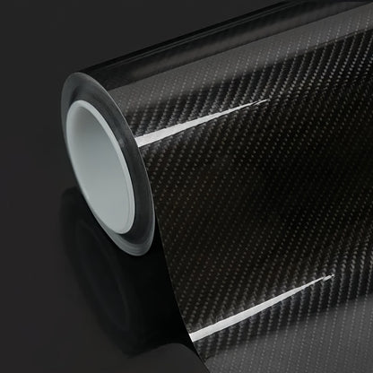 Glossy Black Carbon Fiber Wrap, Matte Car Body Foil, Auto Accessories Sticker, Motorcycle Decoration Film