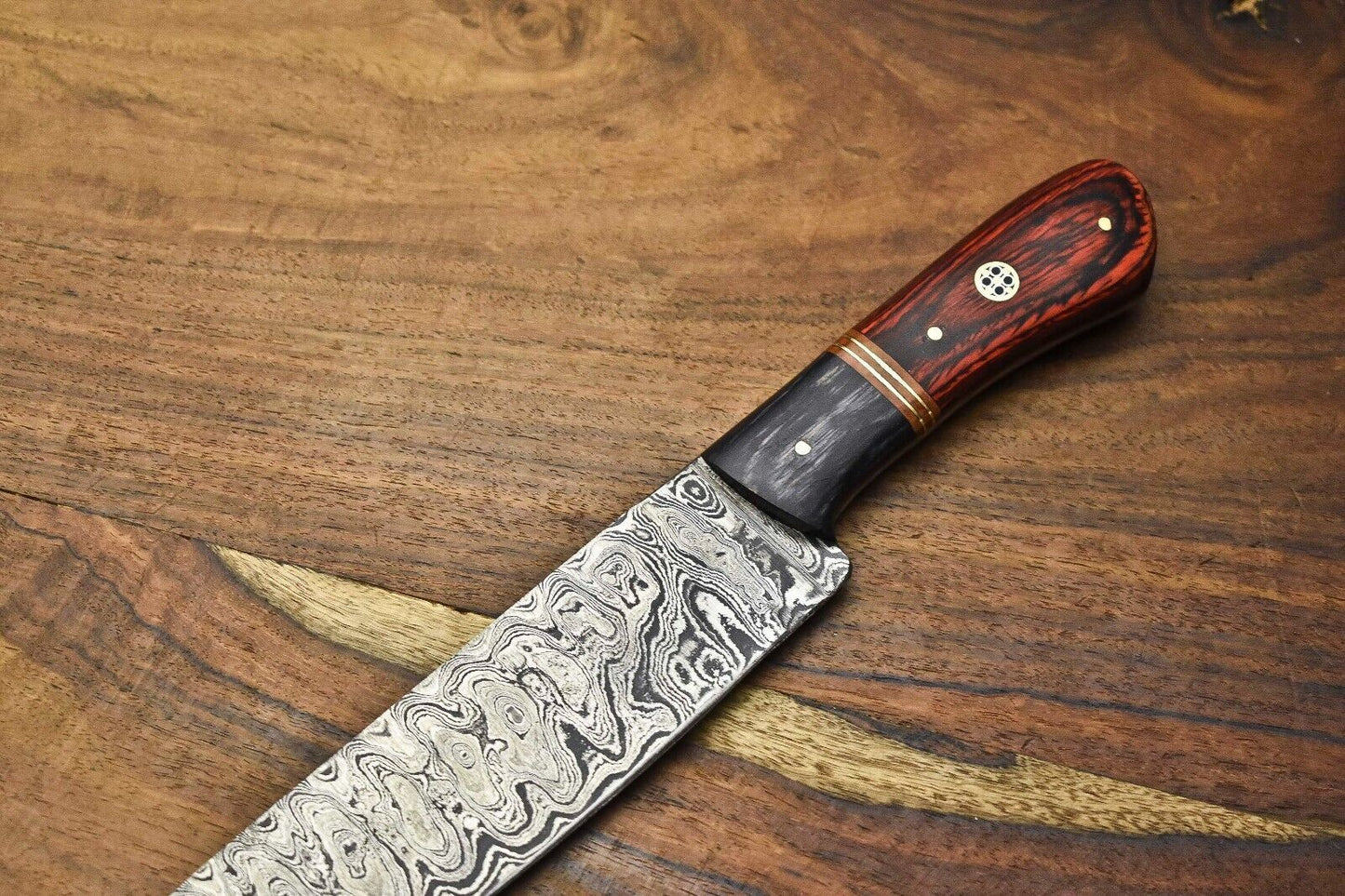 Mastercrafted Damascus Steel Chef Knife  Handmade Full Tang Perfection 1