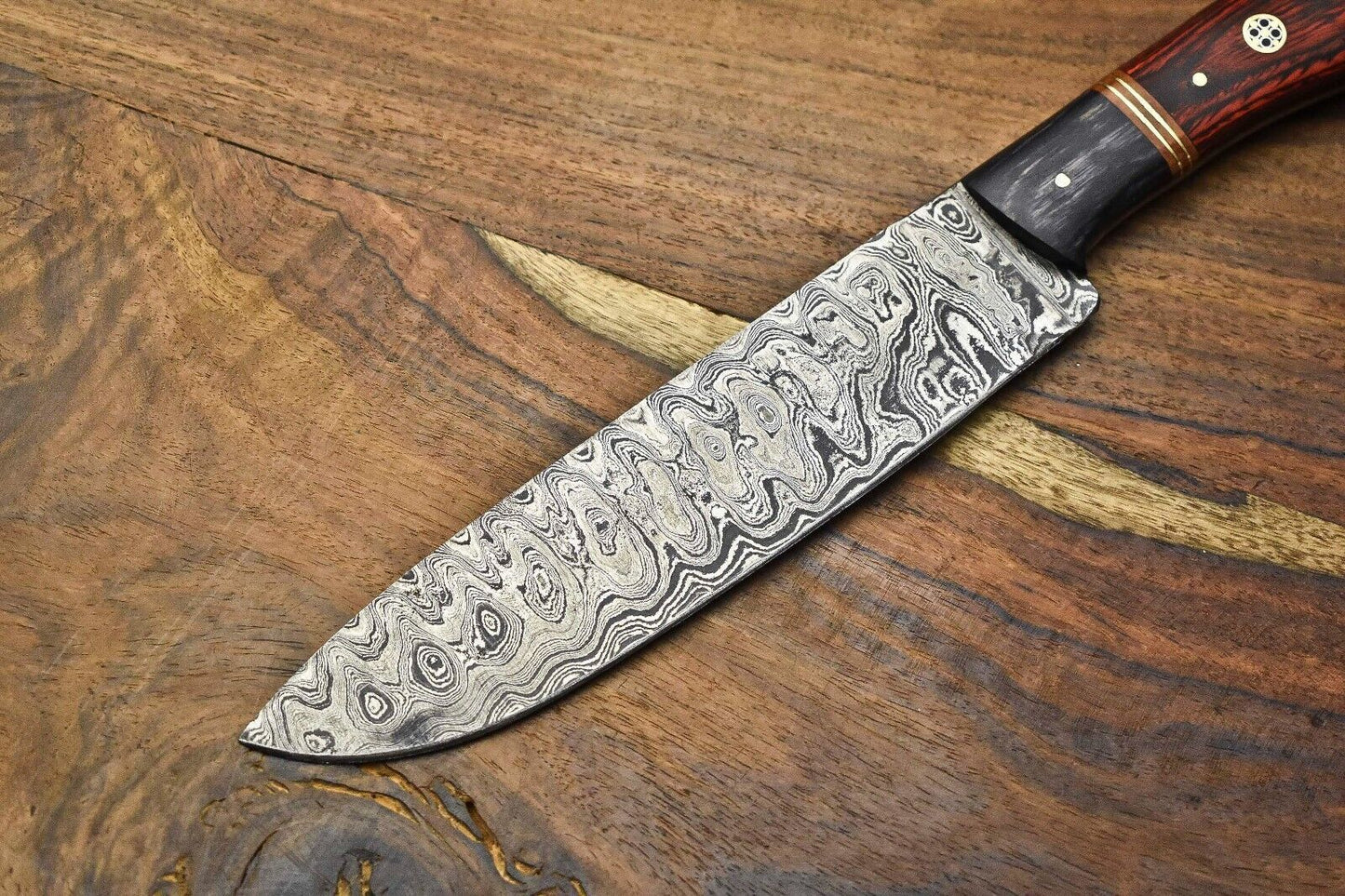 Mastercrafted Damascus Steel Chef Knife  Handmade Full Tang Perfection 2
