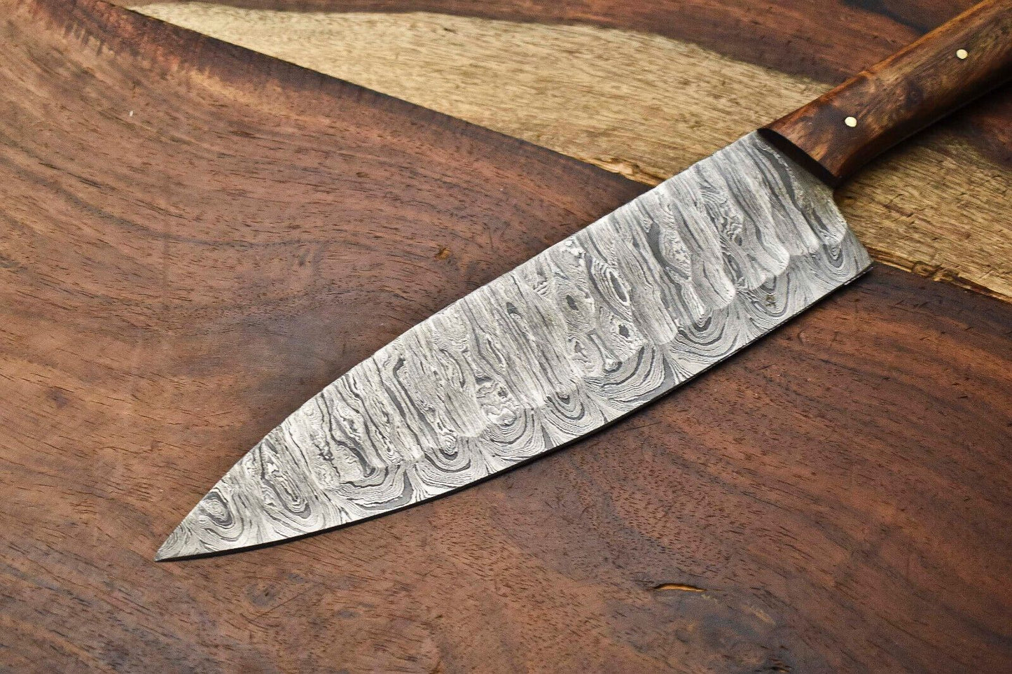 Handmade Damascus Chef Knife  Professional Kitchen Tool For Precision Cutting 2