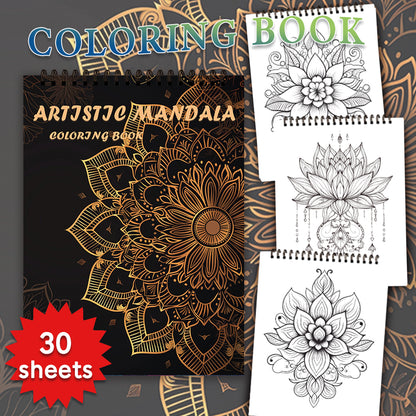 Adult Drawing Book for Stress Relief, Premium Thick Paper, Ideal Halloween and Christmas Gift Options