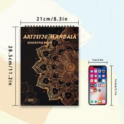Adult Drawing Book for Stress Relief, Premium Thick Paper, Ideal Halloween and Christmas Gift Options