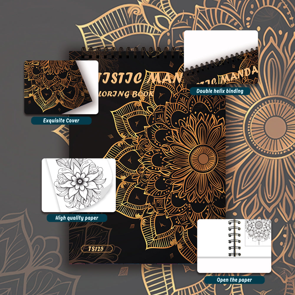 Adult Drawing Book for Stress Relief, Premium Thick Paper, Ideal Halloween and Christmas Gift Options