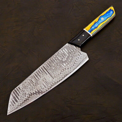 Authentic Handmade Damascus Chef Knife  Professional Grade Kitchen Knife 1