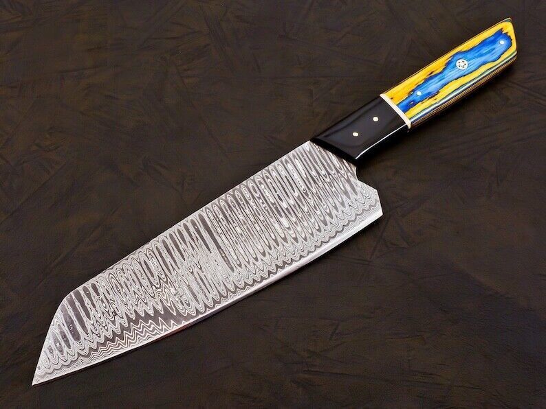 Authentic Handmade Damascus Chef Knife  Professional Grade Kitchen Knife 2