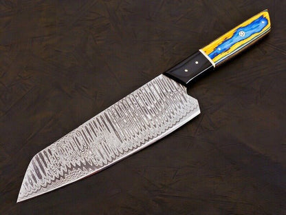 Authentic Handmade Damascus Chef Knife  Professional Grade Kitchen Knife 2