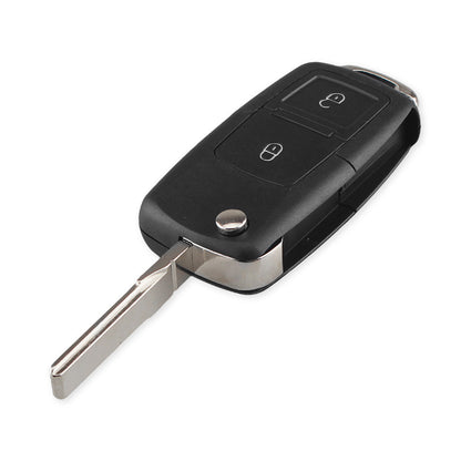 Flip Key Shell for Volkswagen VW Polo Passat Tiguan Golf Seat Skoda, Folding Car Remote Case