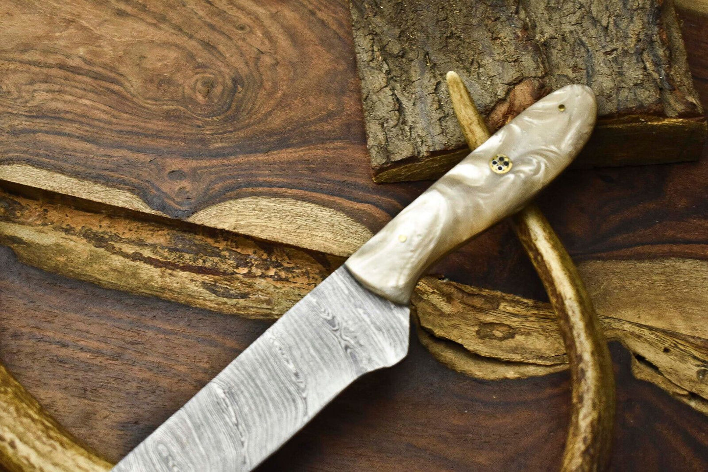 12 Custom Handmade Damascus Steel Chef Knife  Full Tang Kitchen Cooking Blade 1
