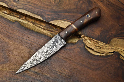8" Handmade Damascus Steel Chef Knife | Full Tang Kitchen Cooking Knife
