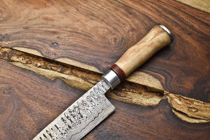 Custom 12 Damascus Steel Kitchen Chef Knife  Hand Forged Cooking Blade 1