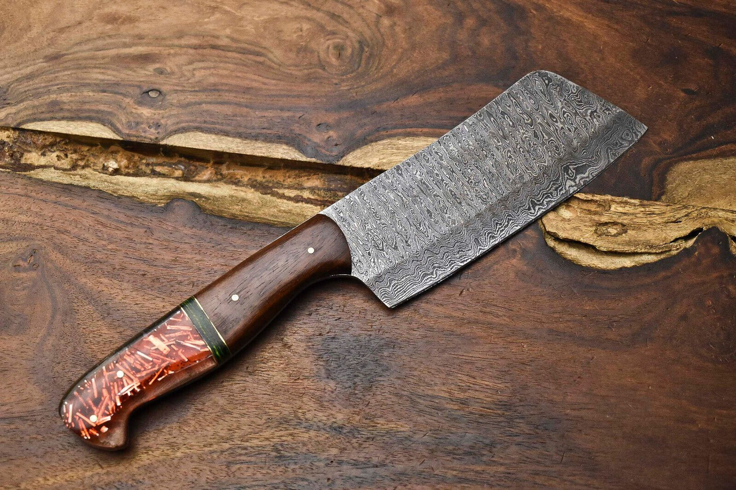 12 Damascus Chef Knife  Handmade Full Tang Kitchen Cooking Knife 3