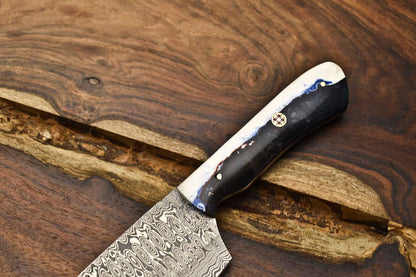 8 Handmade Damascus Steel Chef Knife  Full Tang Professional Kitchen Knife 1