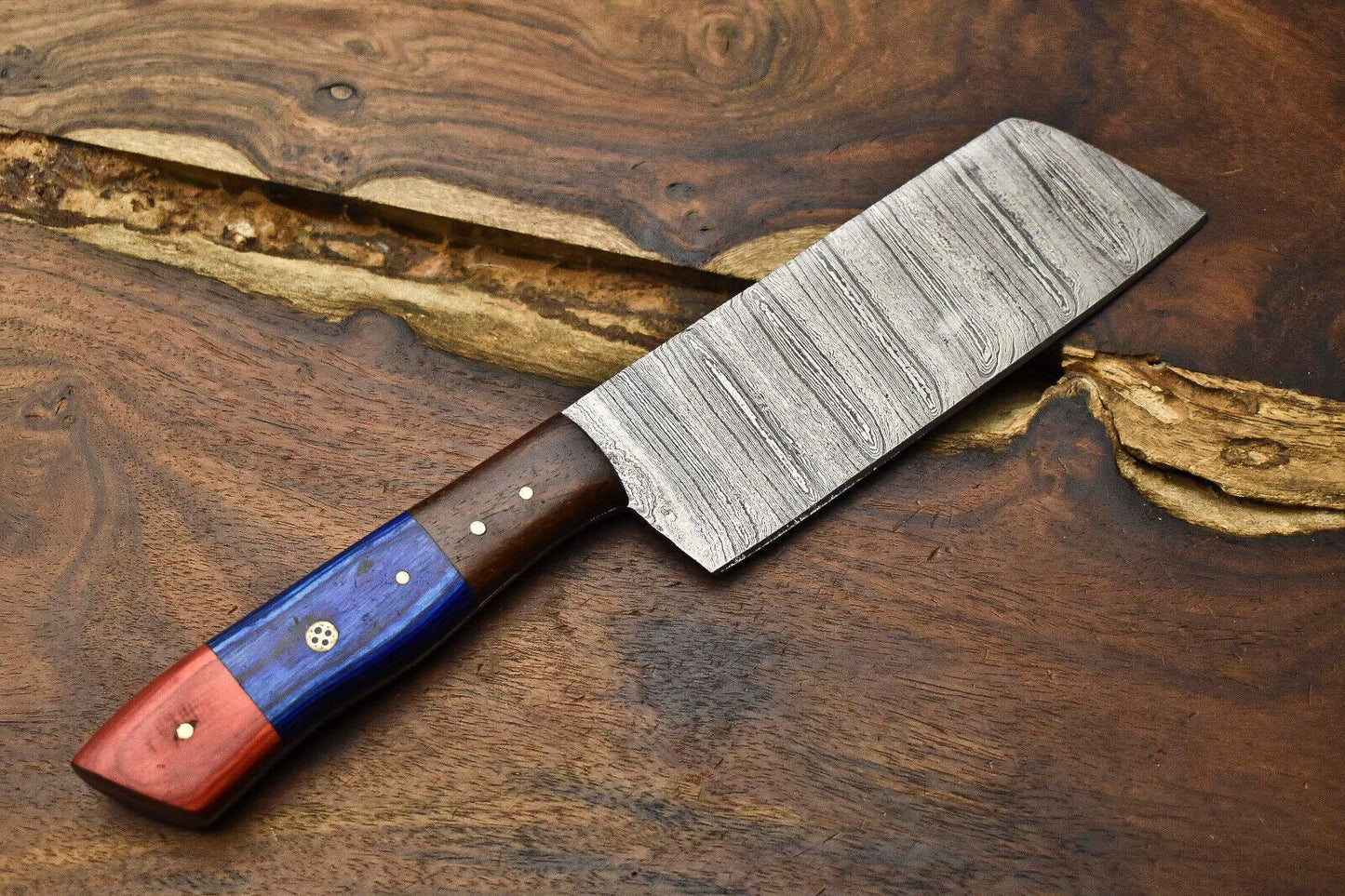 12 Inch Custom Damascus Steel Kitchen Knife  Full Tang Chef Knife 3