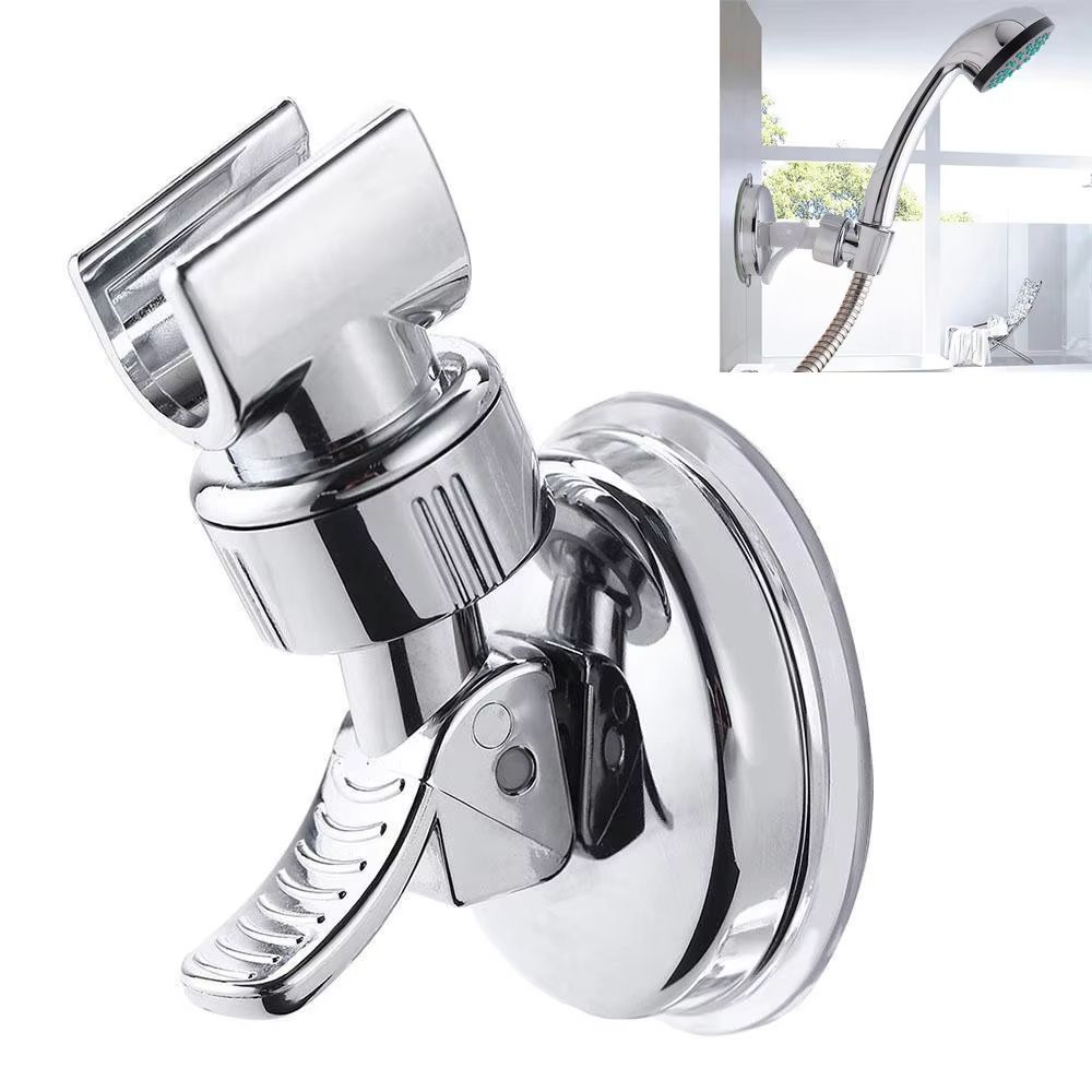 Adjustable Wall-Mount Suction Cup Shower Head Holder – No Drills, Strong Vacuum Grip for Handheld Showers