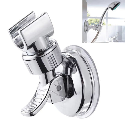 Adjustable Wall-Mount Suction Cup Shower Head Holder – No Drills, Strong Vacuum Grip for Handheld Showers